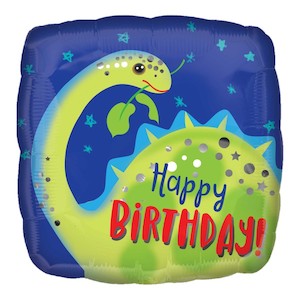 Dinosaur: Foil Balloon - Dinosaur Happy Birthday