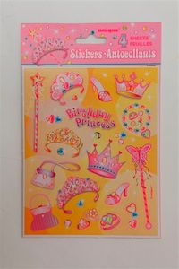 Party Princess Sticker Sheets