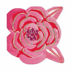 Pink & Gold Flower Napkins 16PK