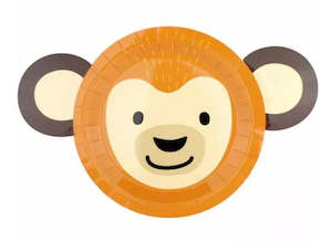 Jungle Monkey Plates 8pk