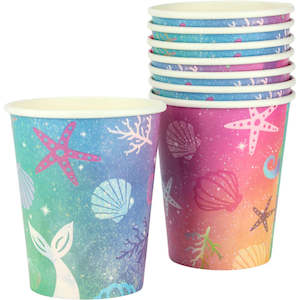 Mermaid Party Cups - 8pk