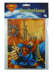 Superman Invites 8pk