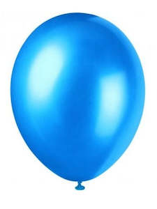Party Balloons 8pk Metallic Blue