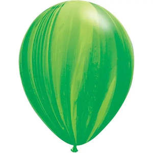 Green: Uninflated - Balloon Single Green Marble