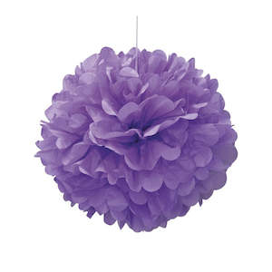 Pom Pom Puff Ball Purple