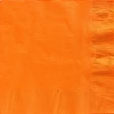 Dinner Napkins - Orange 20pk