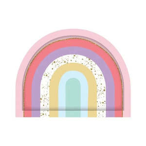 Pastel: Pastel Rainbow Party Plates - 8pk