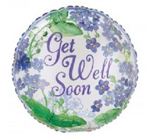 Other Messages: Get Well Soon Foil Shaped 46cm Balloon