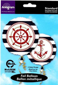 Anchors Aweigh Foil Balloon  43cm