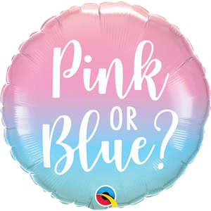 18" Foil Balloon Pink or Blue