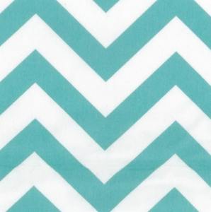 Napkins: Caribbean Teal Chevron Beverage Napkin (16)