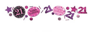 21st Birthday: Pink Celebration 21st Confetti Value Pack (34g)