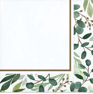 Napkins: Leaves Party Paper Beverage Napkins (16)