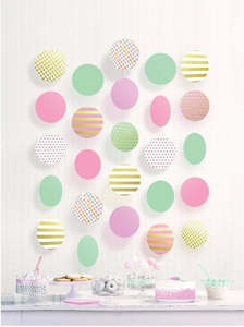 Pastel Hanging Decorations (5 strings)