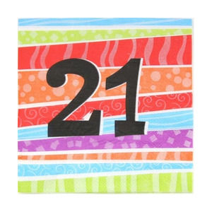 21st Birthday Luncheon Napkins (25)