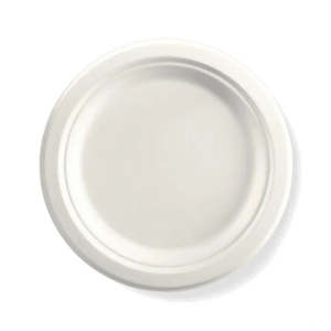 White Bio Plate 23cm 50pk