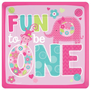 Fun to be One Paper Plates 10in (8)
