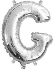 Silver Letter G Mini Foil Balloon