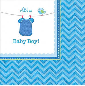 It's a Boy Baby Shower Beverage Napkins (16pk)