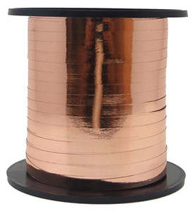 Ribbon: Rose Gold Metallic Curling Ribbon (228.6m)