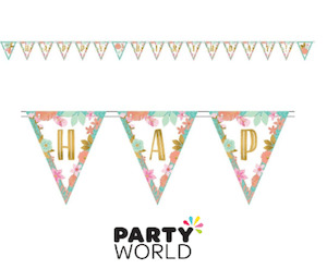 Happy Birthday Pennant Banner