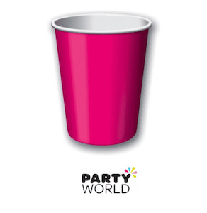 Hot Pink Paper Cups (24)