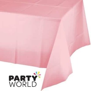 Products: Pink Rectangular Plastic Table Cover