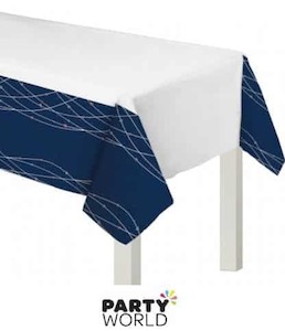 Navy Plastic Tablecover
