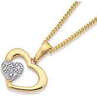 Products: 9ct Diamond Heart Pendant