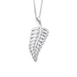 Pendants: Sterling silver sterling silver fern pendant