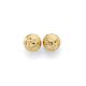 9ct 8mm diamond cut ball studs