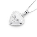 Products: Sterling silver 16mm 'mum' heart locket