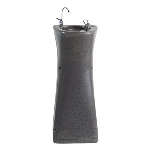 Fountains: Blizzard/Granite Fountain Free Standing Plumbed In with Bubbler and Glass Filler – RM33GF