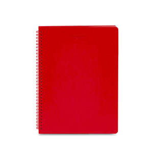 Stationery: CM - A4 Spiral Notebook - Red