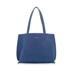 Bags: CM - Tote- Tina Tote Bag - Dark Denim w Moss Green