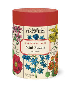 Gift Ideas: Mini Jigsaw Puzzle - A Year in Flowers