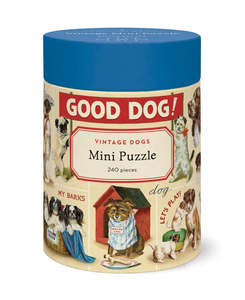 Gift Ideas: Mini Jigsaw Puzzle - Vintage Dogs