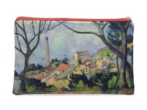 Gift Ideas: Pouch - NL - Paul Cézanne, The sea at l'Estaque behind the trees