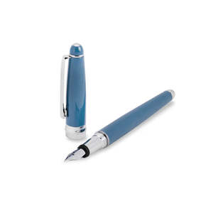 Fountain Pens: CM - Minny Big Fountain Pen - Petrol Green (Teal)