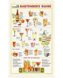 C - Tea Towel - Bartender's Guide