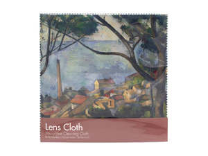 Lifestyle: Lens Cloth - Paul Cézanne, The sea at l'Estaque behind the trees