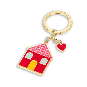 CM - Key Ring - House - Bouganvillea