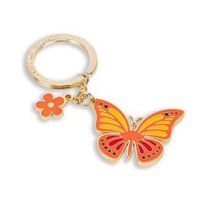 Lifestyle: CM - Key Ring - Butterfly - Orange