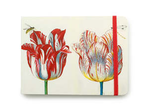 Stationery Other: Small Sketch Book - Marrel, Four Tulips w Insects