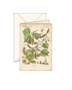 Card T - Linden Leaves