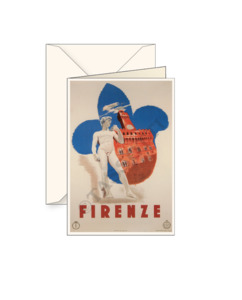 Greeting Cards: Card T - Firenze Travel Poster