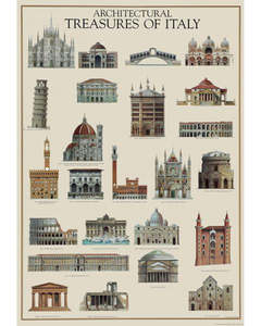 Poster - Architectural Treasures of Italy