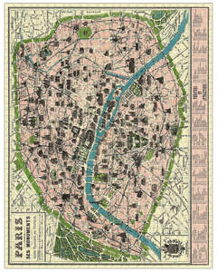 Gift Ideas: Jigsaw Puzzle - Map of Paris