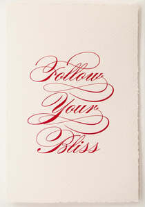 PFP Card - Follow Your Bliss (Red)