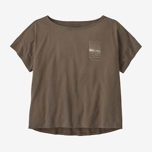 Womens: Women's Waves Rolling Relaxed Drop-Sleeve Organic Shirt